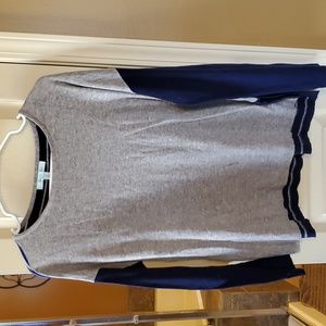 Grey and blue sweater